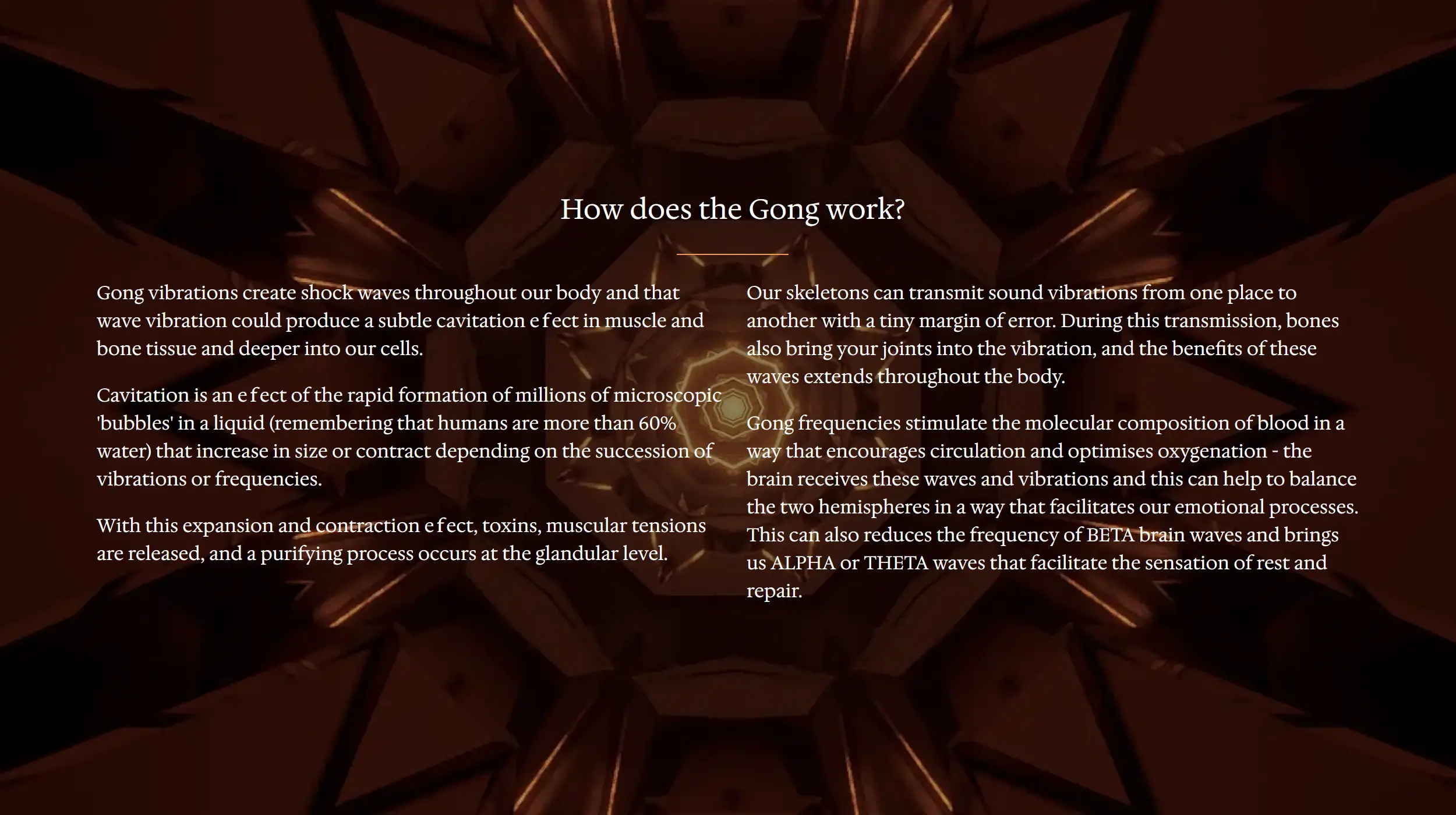 Gongeando Website Visual detailing how the Gong works