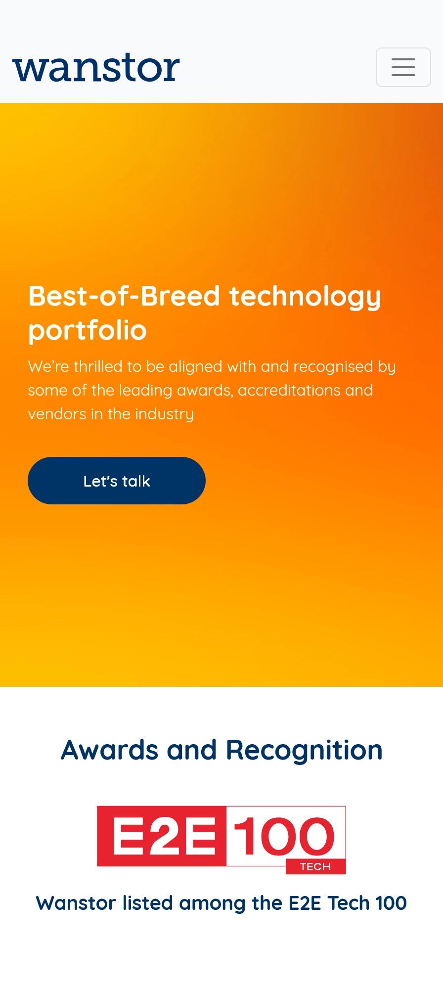 Awards & Accreditations Mobile Display